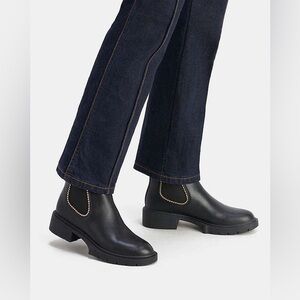 Coach Women's Black and Gold Boots